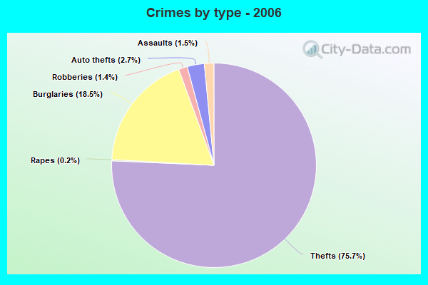 Crimes by type - 2006