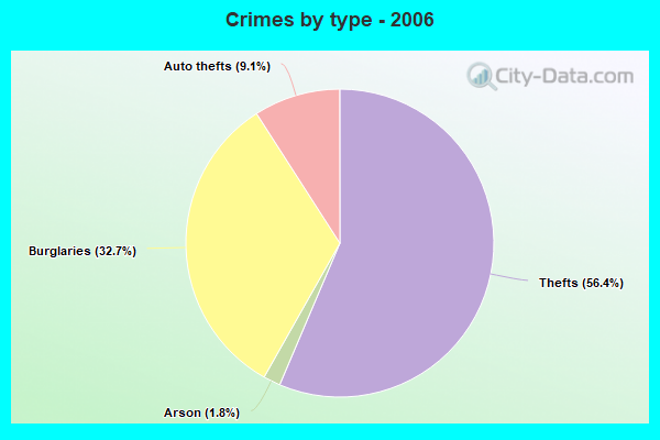 Crimes by type - 2006