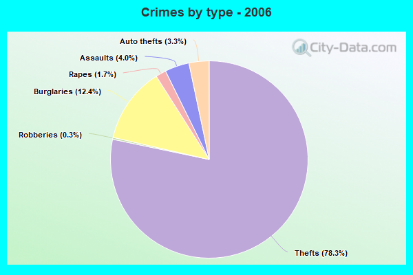 Crimes by type - 2006