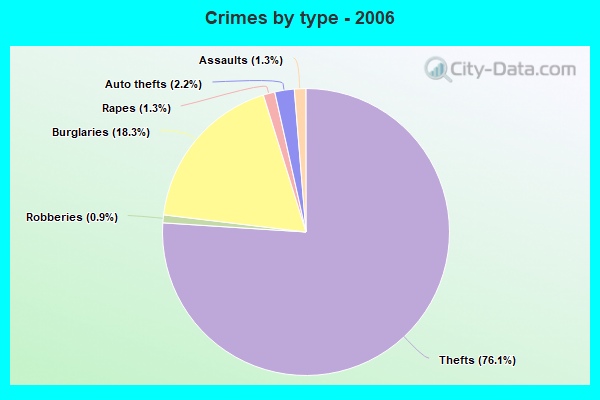 Crimes by type - 2006