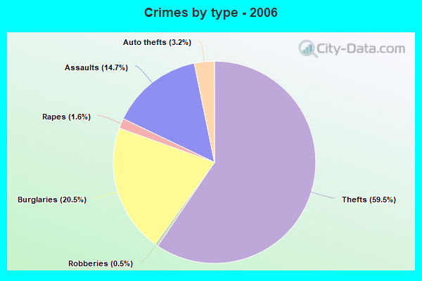 Crimes by type - 2006