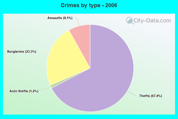 Crimes by type - 2006