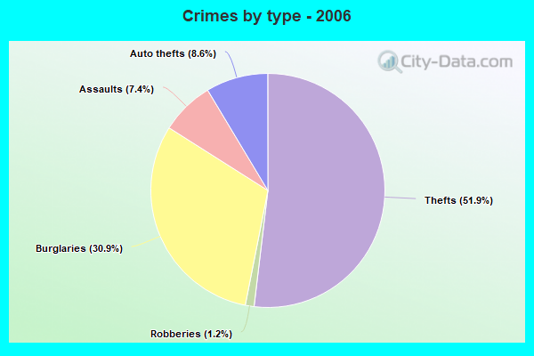 Crimes by type - 2006