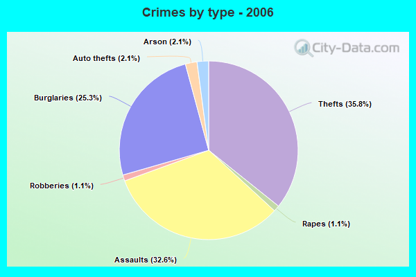 Crimes by type - 2006