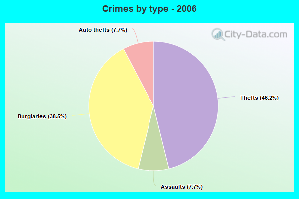 Crimes by type - 2006