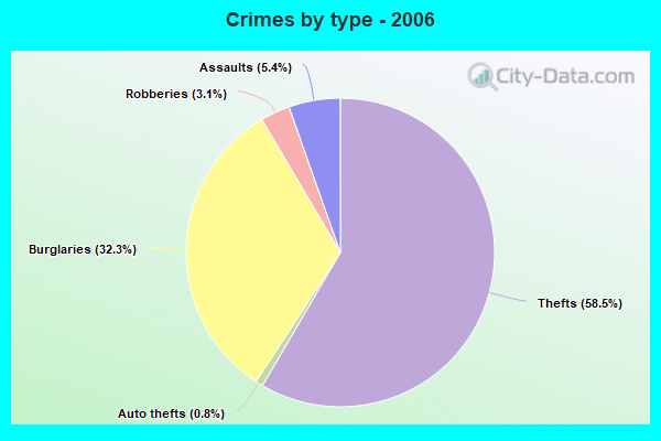 Crimes by type - 2006