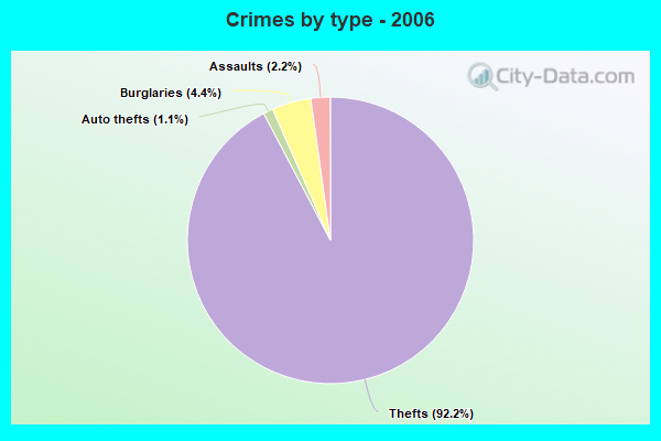 Crimes by type - 2006