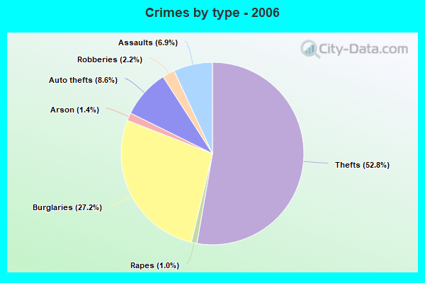 Crimes by type - 2006