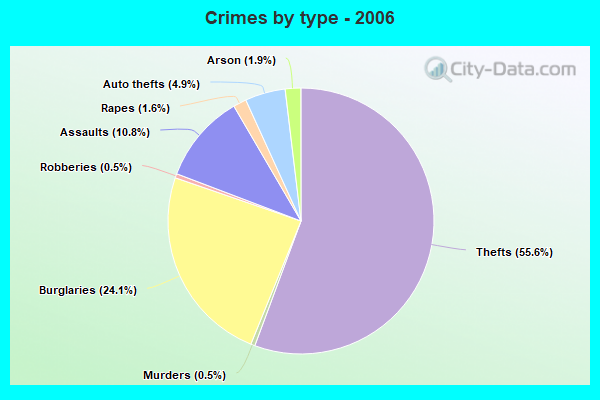 Crimes by type - 2006