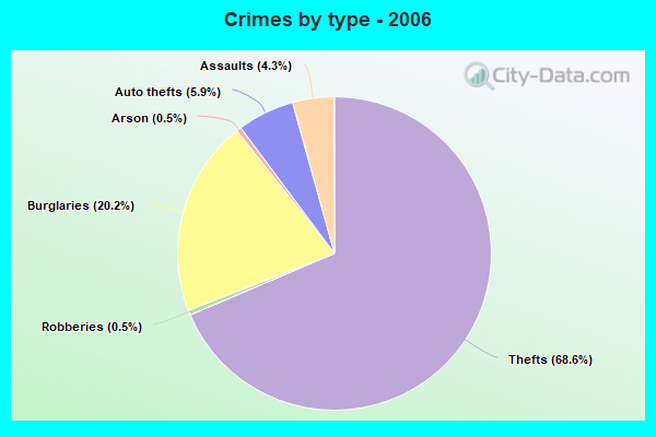 Crimes by type - 2006