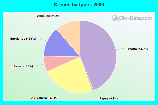 Crimes by type - 2006