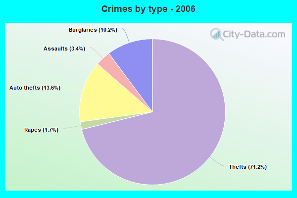 Crimes by type - 2006