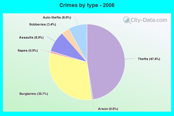 Crimes by type - 2006