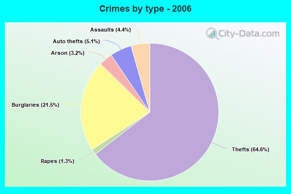 Crimes by type - 2006