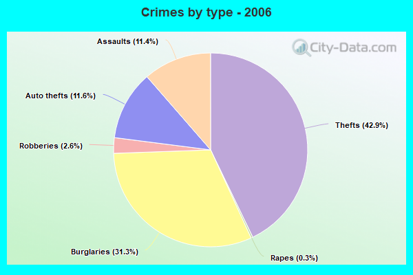 Crimes by type - 2006