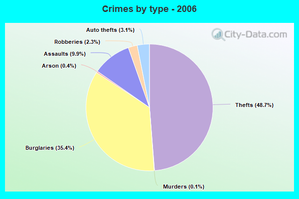 Crimes by type - 2006