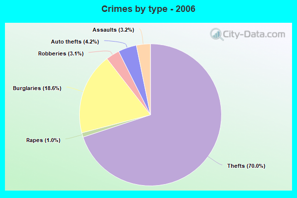 Crimes by type - 2006