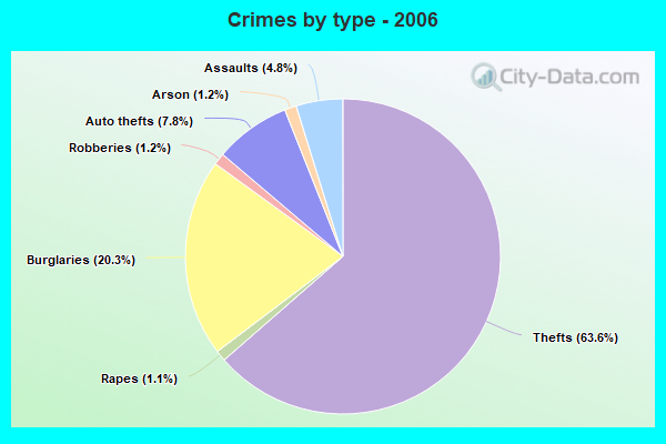 Crimes by type - 2006