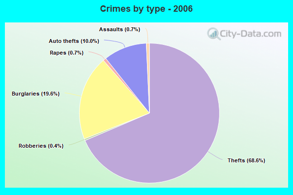 Crimes by type - 2006