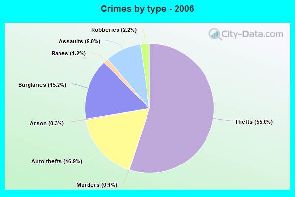 Crimes by type - 2006