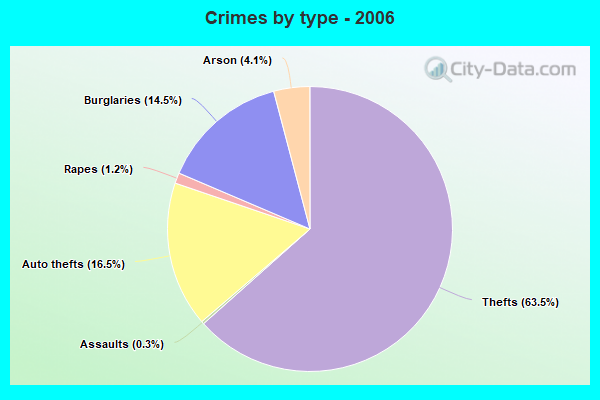 Crimes by type - 2006