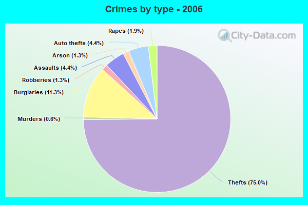 Crimes by type - 2006