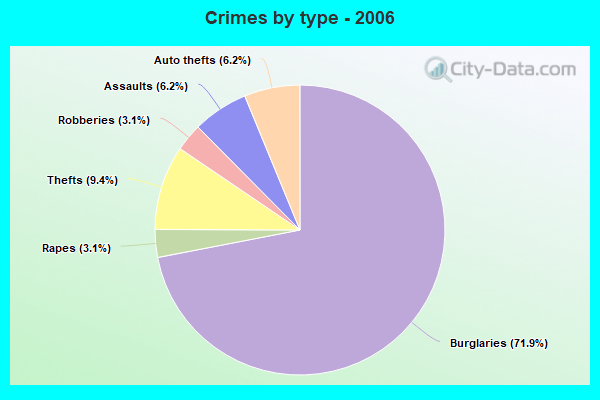 Crimes by type - 2006