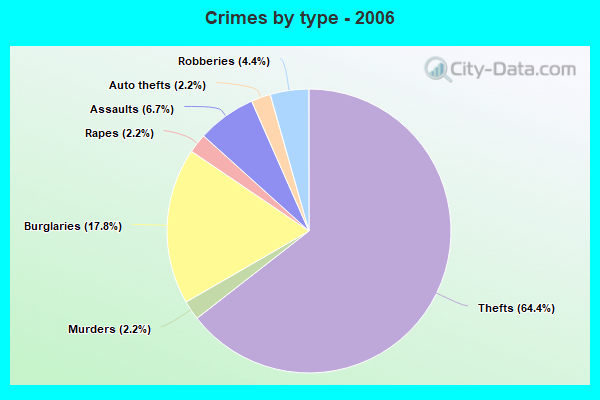 Crimes by type - 2006