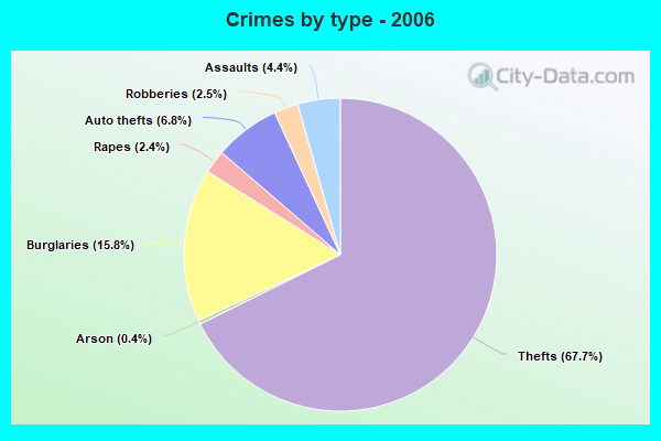 Crimes by type - 2006