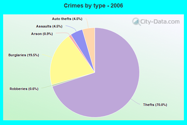 Crimes by type - 2006