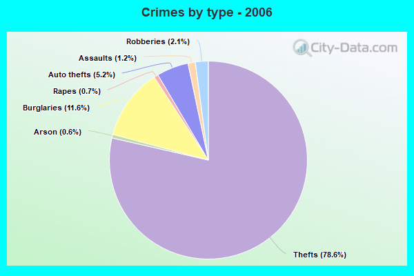 Crimes by type - 2006