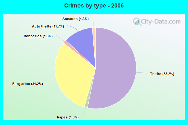 Crimes by type - 2006