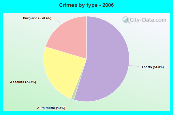 Crimes by type - 2006