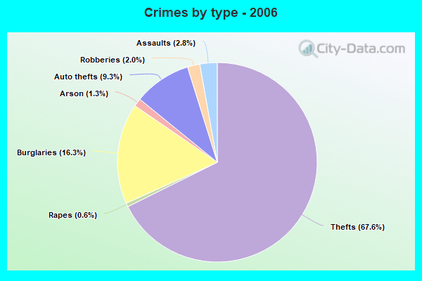 Crimes by type - 2006