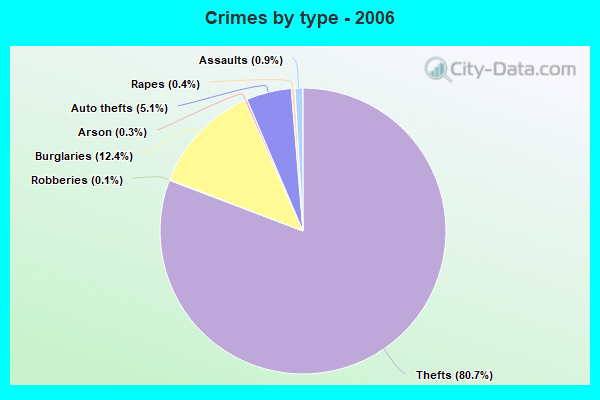 Crimes by type - 2006