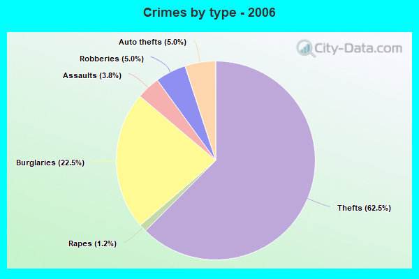 Crimes by type - 2006