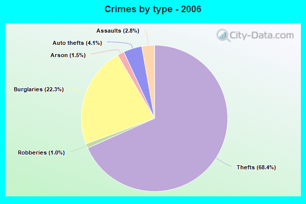 Crimes by type - 2006