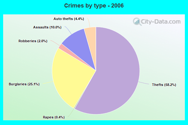 Crimes by type - 2006