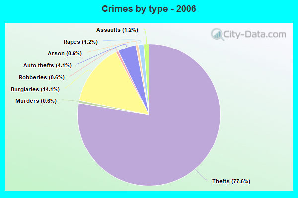 Crimes by type - 2006