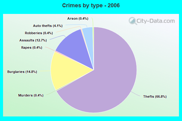 Crimes by type - 2006