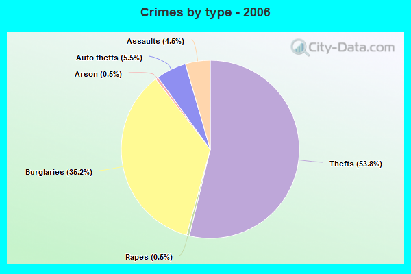 Crimes by type - 2006