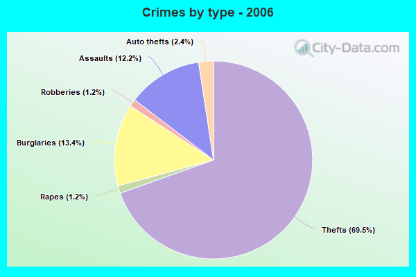 Crimes by type - 2006