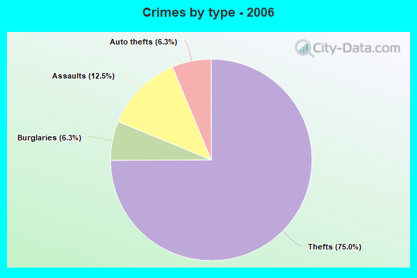 Crimes by type - 2006