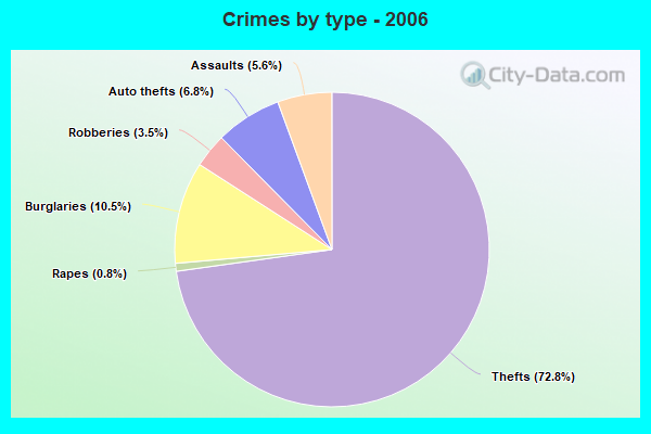 Crimes by type - 2006