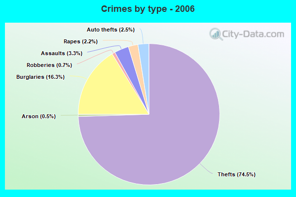 Crimes by type - 2006