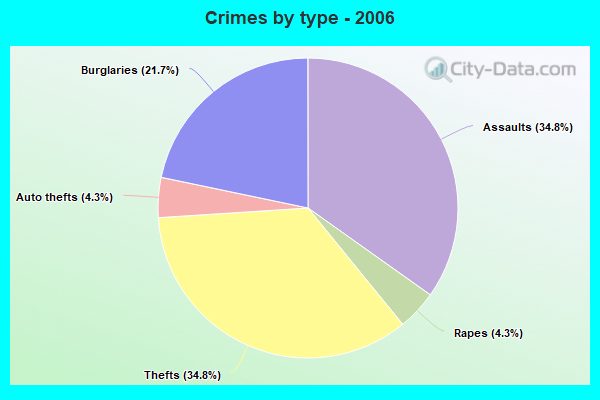 Crimes by type - 2006