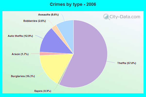 Crimes by type - 2006