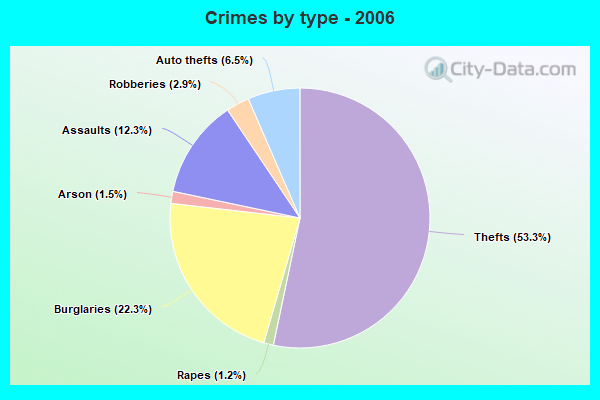 Crimes by type - 2006