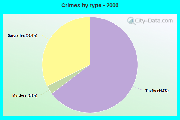 Crimes by type - 2006