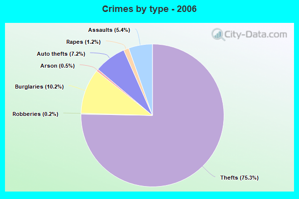 Crimes by type - 2006